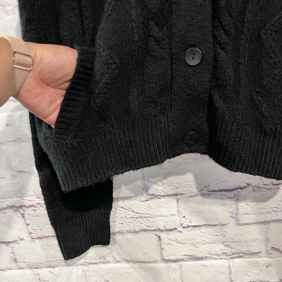 Pilcro Anthropologie Collared Cable Knit Cardigan Soft Comfy‎ Size Large - Picture 9 of 14